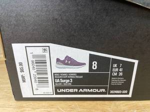 lot 94A image: Brand New Under Armour UA Surge 3 Blue Athletic Shoes Mens 8 X