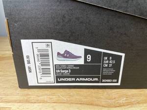 lot 89A image: Brand New Under Armour UA Surge 3 Blue Athletic Shoes Mens 9 X