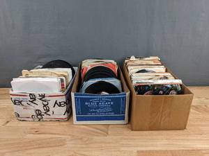 lot 118 image: Vintage Collection of 45 RPM, Including Andy Williams, Neil Diamond, and More K