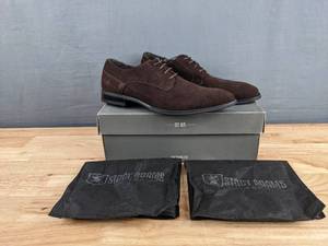 lot 15 image: New Stacy Adams Kensington Mens Size 12 Shoes - Brown Suede   K