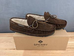 lot 147A image: Mens Sperry Trapper Moc Slipper Size 10 (Chocolate) N