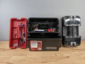 lot 82A image: Craftsman Tool Organizer with Screwdrivers, Staples, Screws and More   Z