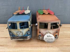 lot 103 image: (2) New Chesapeake Bay VW Metal Beach Bus K