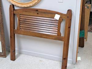 lot 805 image: Twin Size Wood Headboard