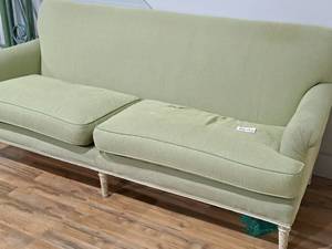 lot 820 image: Schumacher Jansen Pleated Arm Sofa