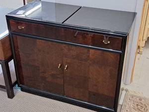 lot 844 image: Henredon Art Deco Scene 3 Slider-Top Buffet ServerCabinet