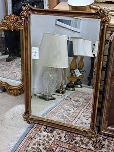 lot 879 image: Framed French Wall Mirror