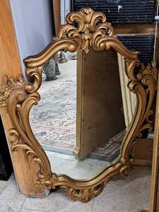 lot 878 image: Ornate Framed Wall Mirror