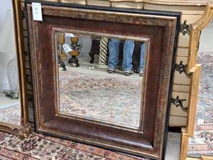 lot 880 image: Framed Wall Mirror