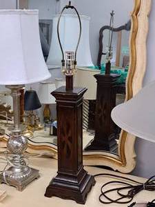 lot 893 image: Wooden Table Lamp