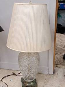 lot 897 image: Glass Table Lamp with Lamp Shade