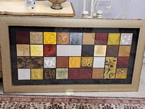 lot 926 image: Wall Art - Assorted Textures , Framed