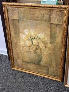 lot 942 image: Art - Flower Pot , Framed