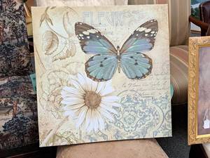 lot 944 image: Art - Blue Butterfly