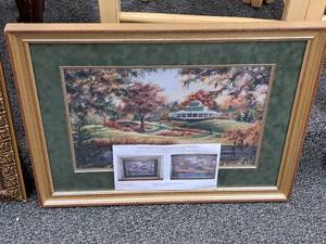 lot 954 image: Print - Como Park - Golf and Ski by Susan Amidon #74750 Signed&Numbered Limited Edition , FramedSingle Matte