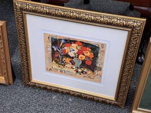 lot 955 image: Print - Floral #227495 Numbered , FramedSingle Matte