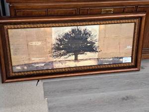 lot 969 image: Wall Art - Great Woods III , Wood Frame