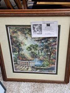 lot 993 image: Print - Conservatory II The North Garden by Susan T. Amidon #54590 Signed&Numbered Limited Edition , FramedSingle Matte