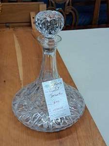 lot 1040 image: Crystal Decanter with Stopper 10