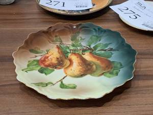 lot 1155 image: Z.S. & C. 9 Pear theme China Serving Plate