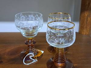 lot 1167 image: Lot of (3) Stem Glasses