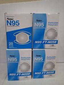 Be Safe This Winter or Doing Projects  4 boxes N95 Particulate Respirator Masks The good kind You never know