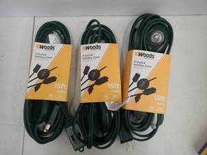 3 Outlet  - 15 ft Extension Cord-  for indoor use  - Can never have too many