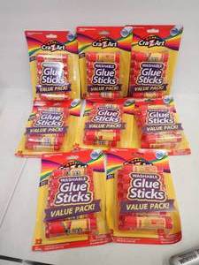 Glue Sticks  96 - Cra Z Art Washable Glue Sticks Crafts  Great Classroom Donation