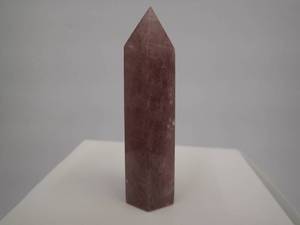 Red Lepidocrocite Quartz Obelisk 3 High