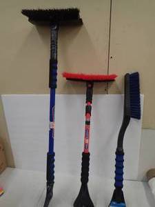 Ice Scrapers & Brushes  - 3 sizes - 2 that extend