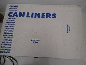 Trash Can Liners 1 Case - 33 Gallon, 250Case  33x39  .65mil  Clear