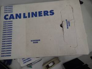Trash Can Liners 1 Case - 33 Gallon, 250Case  33x39  .65mil  Clear