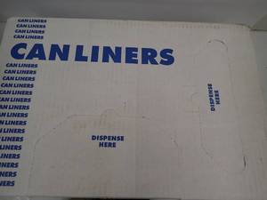 Trash Can Liners 1 Case - 33 Gallon, 250Case  33x39  .65mil  Clear