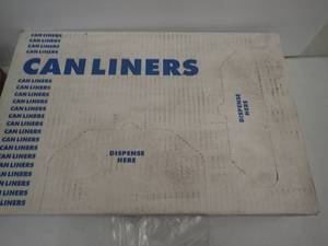 Trash Can Liners 1 Case - 33 Gallon, 250Case  33x39  .65mil  Clear