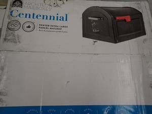 XL MAIL BOX Pewer  Centennial by Architectural Mailboxes Holds Parcels  Post Mount