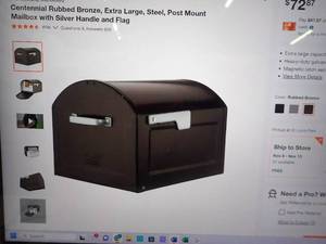 XL MAIL BOX Brown Bronze Centennial by Architectural Mailboxes Holds Parcels