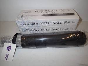 Kitchen Ace Cafe Stainless Steel Millk Frother (2) and 1 Black Umbrella