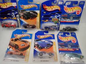 HOT WHEELS  -  7 Assorted