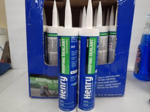 HENRY Roofing Sealant - Acrylic White 24 Tubes