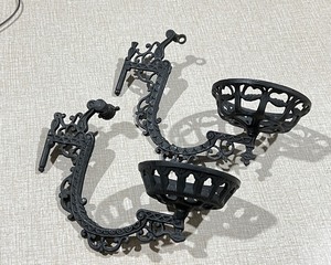 lot 1034 image: Oil Lamp Brackets