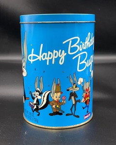 lot 375 image: 1989 Warner Brothers Birthday Tin