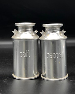 lot 366 image: Milk Can Salt & Pepper Shakers