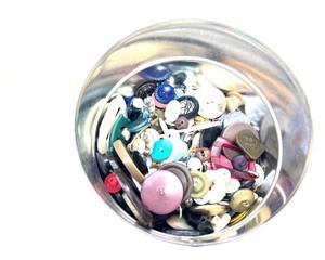 lot 228 image: Mix lot of Antique  VintageModern Buttons, all sizes.