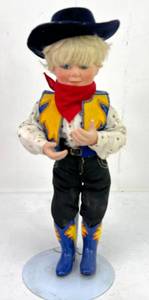 lot 243 image: Danbury Mint Cowboy Doll
