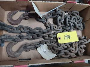 (2) Chains, 716 x 6 each, (1) Hoo...