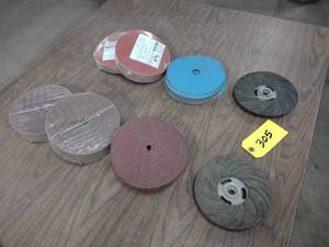 Assorted 7 Grinding Discs & Back P...
