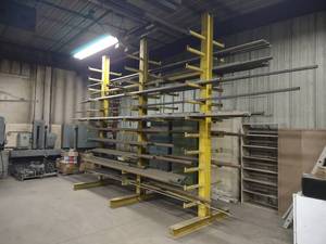 Stock Rack with Contents, 159x66x...