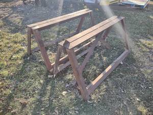 Heavy Duty Angle Iron Saw Horses, 5...