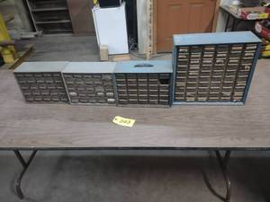 (4) Parts Cabinets with Hardware...