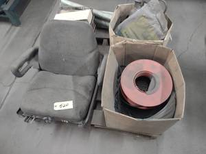 Forklift Seat, Fire Brick, Poly Str...